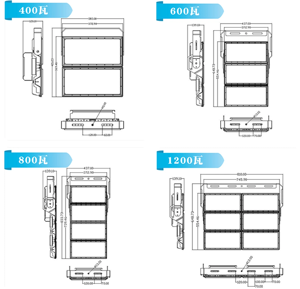 Wall Lamp Architectural 200W Portable 1000W LED Flood Light